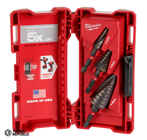 48899266 Milwaukee Shockwave Metric Step Bit Set 3 Pcs